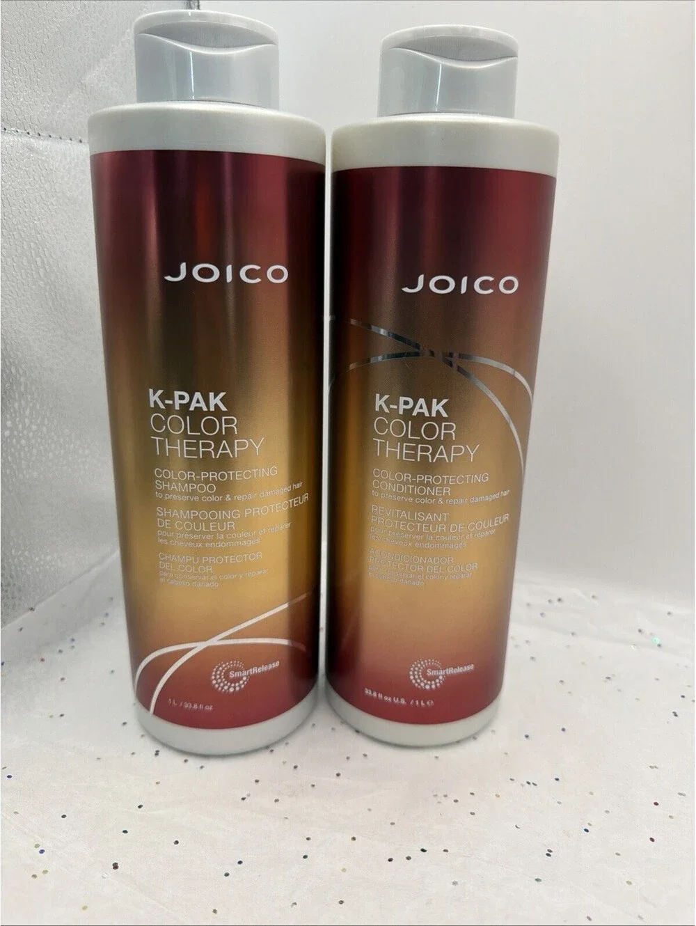 Joico K-PAK Color Therapy Shampoo Conditioner Duo 33.8oz Liter Set Salon Size